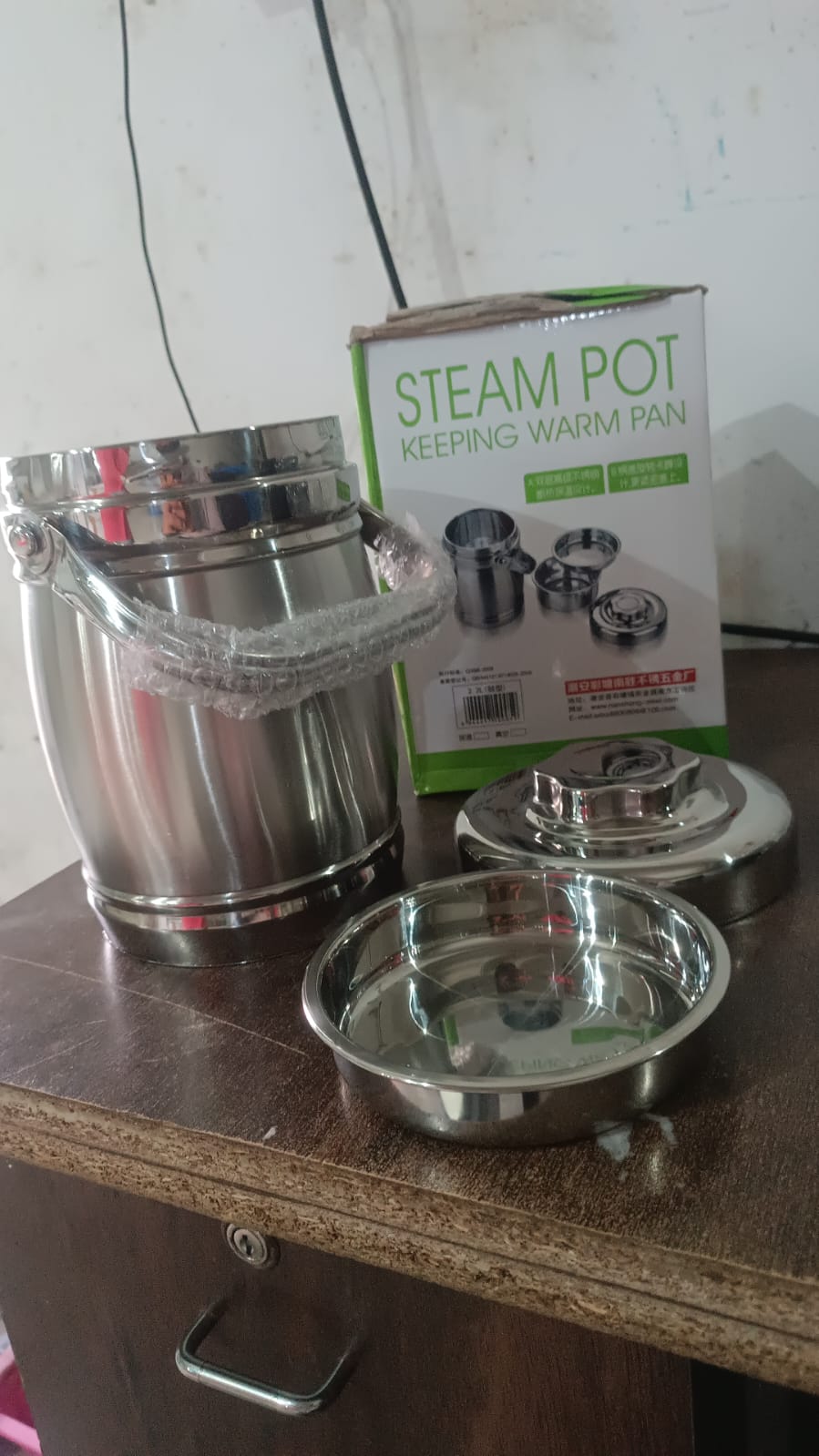 Stainless Steel Lunch Box, Insulated Lunch Box Double Vacuum‑Layer (2.2 Ltr.) Stainless Steel Lunch Box, Insulated Lunch Box Double Vacuum‑Layer (2.2 Ltr.)